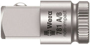 Wera 781 A/B Socket Wrench Adapter 1/4" Drive 05042670001