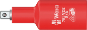 Wera 781 B/A VDE Insulated Adapter, 3/8" Internal Square to 1/4" External Square (05024692001)