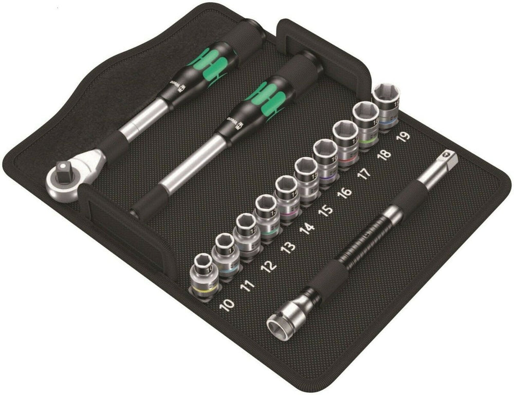Wera 8006 SC 1 Zyklop Hybrid Ratchet Set 1/2" Drive Metric 05004090001