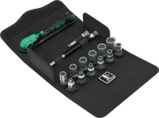 Wera 8100 SA 13 Zyklop Comfort Ratchet Set, 1/4" Drive, Metric, 15 Pieces