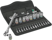 Wera 8100 SA 7 Zyklop Metal Push Ratchet Set 1/4" Drive Metric 05004017001
