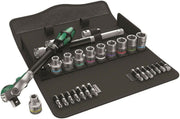 Wera 8100 SC 6 Zyklop Speed Ratchet Set 1/2" Drive Metric 28 Piece 05004076001