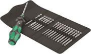 Wera 826 T Kraftform Kompakt Turbo 1 Screwdriver Set 19 Piece SAE 05057483001