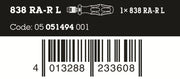 Wera 838 RA-R L Ratcheting Bit Holding Screwdriver 05051494001