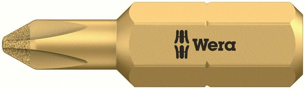 Wera 851/1 RDC Diamond Coated Phillips Screwdriver Bit #2 x 25 mm 05135008001