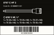 Wera 8767 C TORX® HF 2 Zyklop Socket Set 1/2" Drive 6 Piece Metric 05004211001