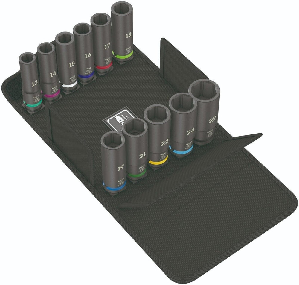 Wera 8790 C Impaktor Deep Set 1 Socket Set 1/2" Drive Metric 05004841001