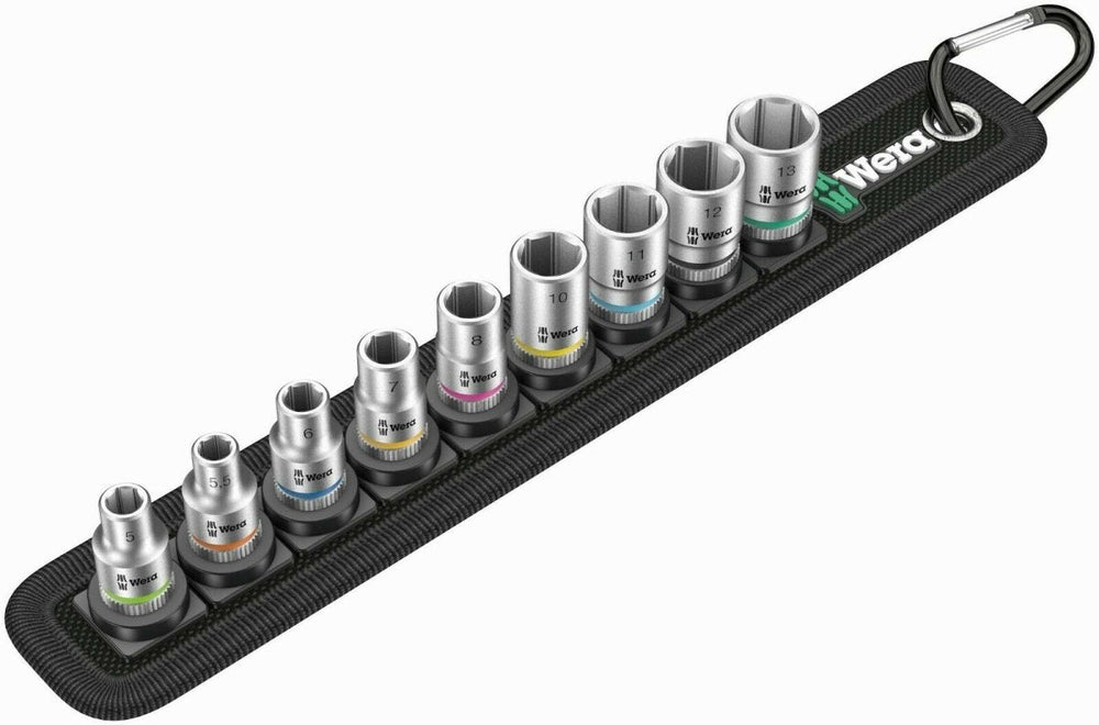 Wera 8790 HMA Belt 4 Zyklop Socket Belt Set 1/4" Drive Metric 05003883001