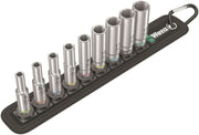 Wera 8790 HMA Belt A Deep 1 Socket Set 1/4" Drive Metric 9 Pieces 05004525001