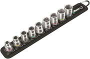 Wera 8790 HMB Belt B 4 Socket Set 3/8" Drive Metric 9 Pieces 05003973001