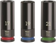 Wera 8790 Wheel Impaktor C Set 1 Socket Set 3 Piece 1/2" Drive 05004595001