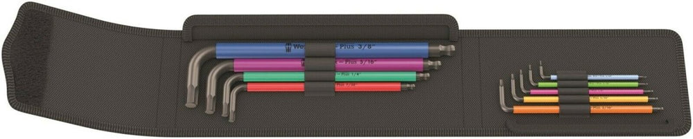 Wera 950 SPKL/9 SM N Multicolour L-Key Set Imperial 05022639001