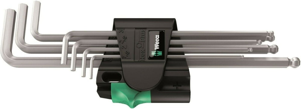 Wera 950/7 Hex-Plus Magnet 1 L-Key Set Chrome Plated Metric 7 Pieces 05022101001
