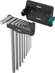 Wera 950/9 Hex-Plus 8 Chrome Plated L-Key Set Metric 05022102001