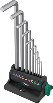 Wera 950/9 Hex-Plus 8 Chrome Plated L-Key Set Metric 05022102001