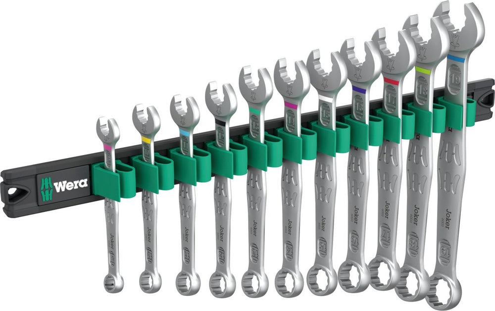 Wera 9640 Magnetic Rail 6003 Joker 1 Combination Wrench Set Metric 05020233001