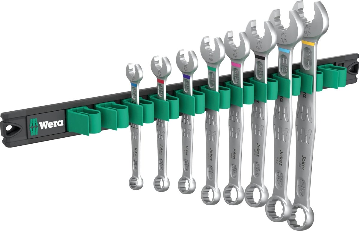 Wera 9642 Magnetic Rail 6003 Joker 1 Combination Wrench Set SAE 05020235001