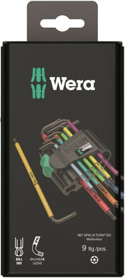 Wera 967/9 TX BO 1 SB Security TORX® L-Key Set 9 Pieces 05073599001