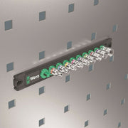 Wera A 1 Zyklop Magnetic Socket Rail Set 1/4" Drive 9 Pieces SAE 05005420001