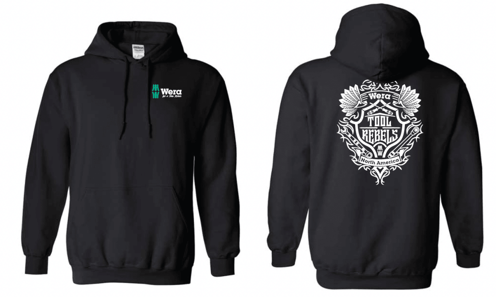 Wera Be A Tool Rebel Hoodie Black WERATRHOODIE