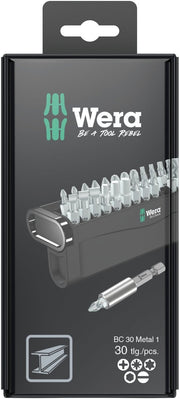 Wera Bit-Check 30 Metal 1 SB Screwdriver Bit Set 05057440001