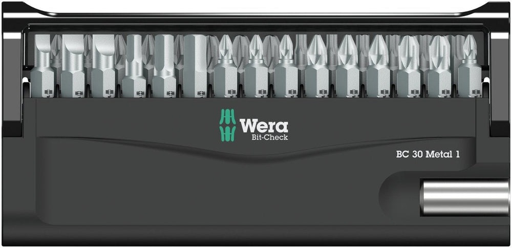 Wera Bit-Check 30 Metal 1 SB Screwdriver Bit Set 05057440001