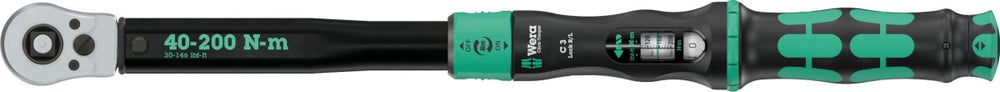 Wera Click-Torque Lock C 3 R/L Torque Wrench 40 - 200 Nm 1/2" Drive 05075695001