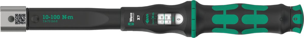 Wera Click-Torque X 7 Torque Wrench For Insert Tools 10-100 Nm 05075657001