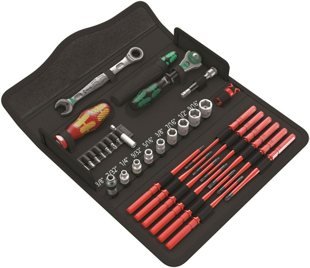 Wera Kraftform Kompakt Maintenance W1 USA Set SAE 35 Pieces 05135871001