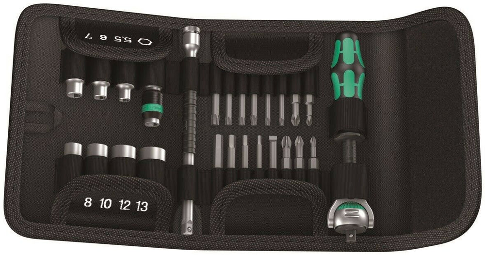 Wera Kraftform Kompakt Zyklop Speed Ratchet Set 1/4" Drive Metric 05051045001