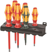 Wera Kraftform Plus VDE 100 Insulated Screwdriver Set With Rack 05347777001