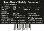 Wera Tool-Check Modular Imperial 1 21 Pieces SAE 05049001001