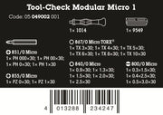 Wera Tool-Check Modular Micro 1 Precision Screwdriver Set 21 Pieces 05049002001