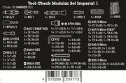 Wera Tool-Check Modular Set Imperial 1 50 Pieces SAE 05049025001