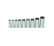 Wright Tool 6 Point Deep Socket Set 9 Piece 3/8" Drive SAE 304
