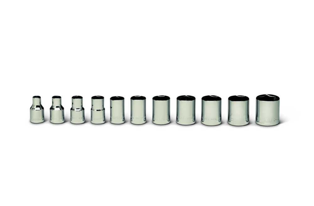 Wright Tool 6 Point Socket Set 11 Piece 1/4" Drive Metric 256