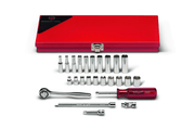 Wright Tool 6 Point Standard & Deep Socket Set 25 Piece 1/4" Drive Metric 224
