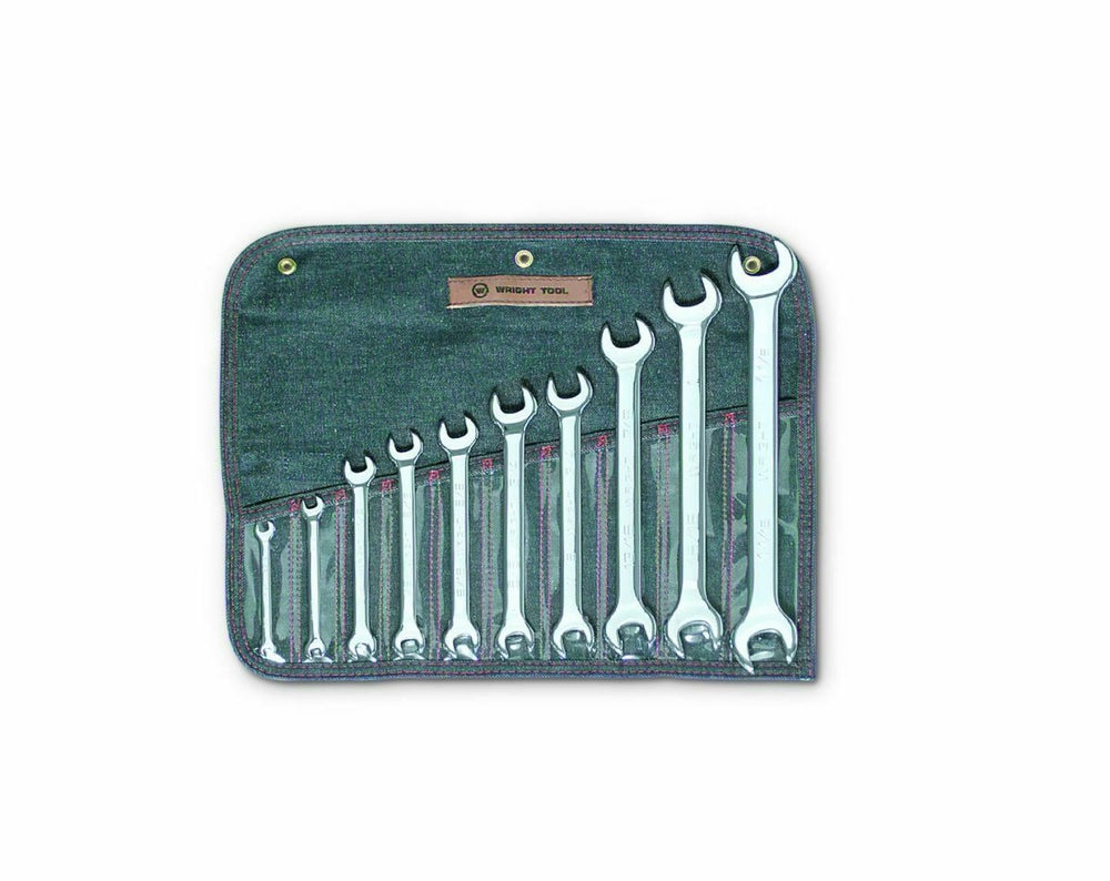 Wright Tool Open End Wrench Set 10 Piece SAE 739