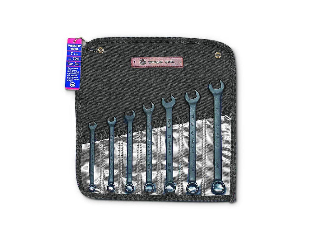 Wright Tool WRIGHTGRIP® 2.0 12 Point Black Combination Wrench Set SAE 720