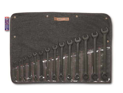 Wright Tool WRIGHTGRIP® 2.0 12 Point Black Combination Wrench Set SAE 721