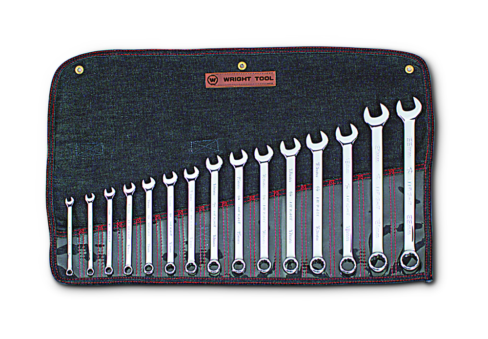 Wright Tool WRIGHTGRIP® 2.0 Metric Wrench Set – 15-Piece 12 Point Combination – 952