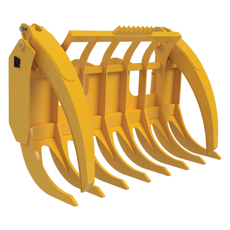 Loader Rake With Clamps